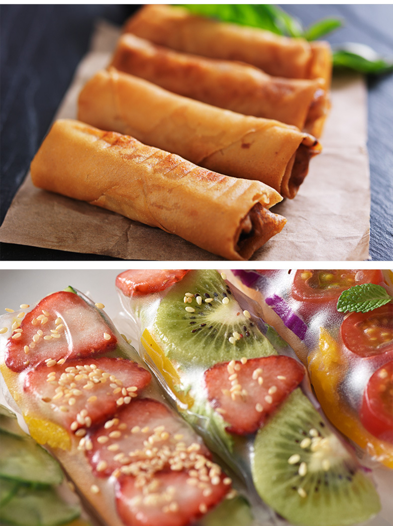 越南春卷皮水妈妈低脂透明薄饼米皮米纸卷生食油炸商用家用