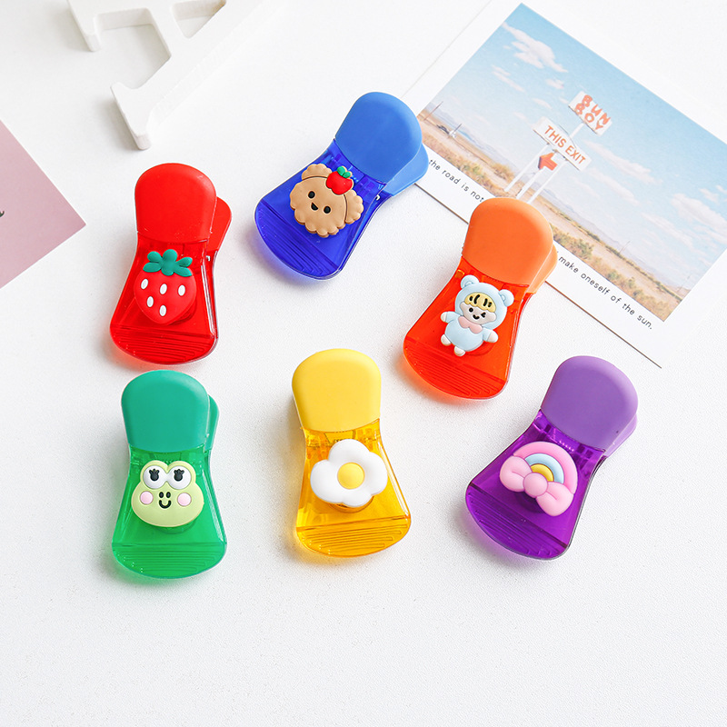 Cute Cartoon Magnetic Refridgerator Magnets Magnetic Note Message Sticker Multi-Functional Sealed Moisture-Proof Sealing Clamp Sealing Clip