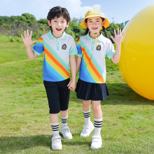 中小学生校服套装夏季运动会儿童学院风幼儿园园服短袖班服两件套