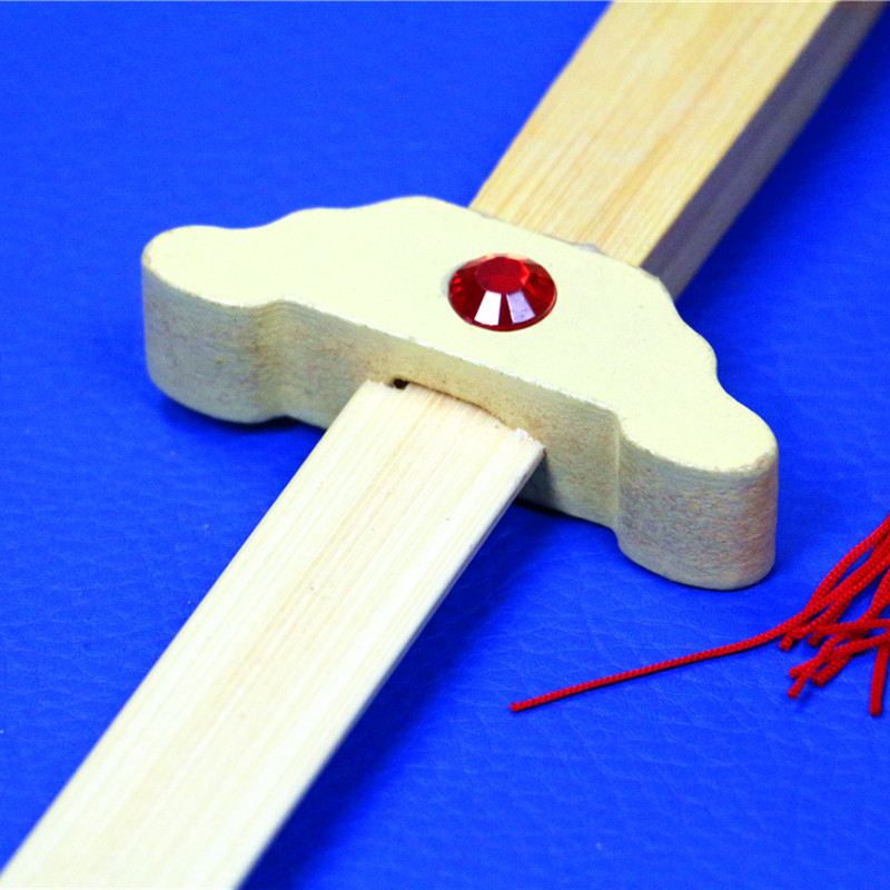 儿童木刀木剑 儿童玩具剑男孩竹制青龙大宝剑演出道具刀剑木质剑