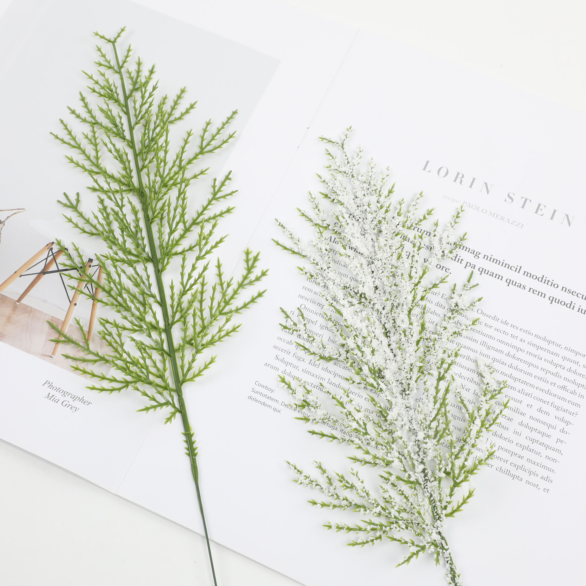 人造花松树枝塑料室内绿色植物松叶片装饰花环藤条批发仿真绿植墙