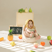 新生儿童摄影宝宝蔬菜开荤仪式道具百天照周岁照服装拍摄辅助道具