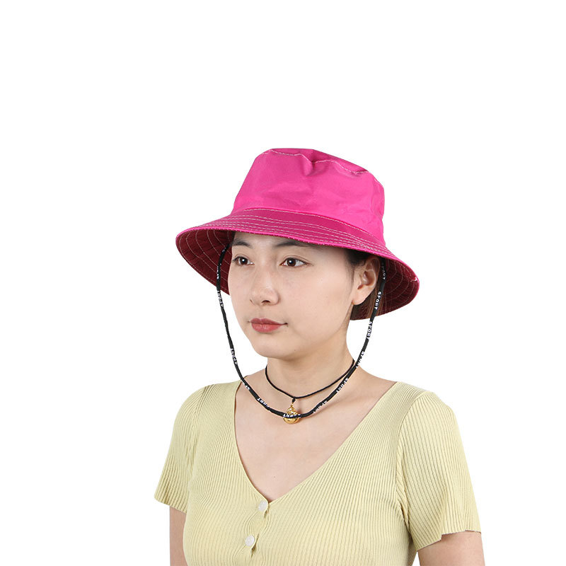 Rounded Hat Women's Sunshade Fishing Small Master Cap Climbing Hat Outdoor Bucket Hat Factory in Stock Wholesale