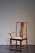 缅甸花梨大果紫檀官帽椅三件套老板椅办公椅清式明式家具