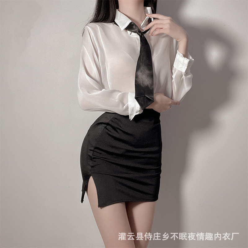 性感秘书包臂裙制服诱惑情趣纯欲情趣套装情感趣味内衣情绪女床上