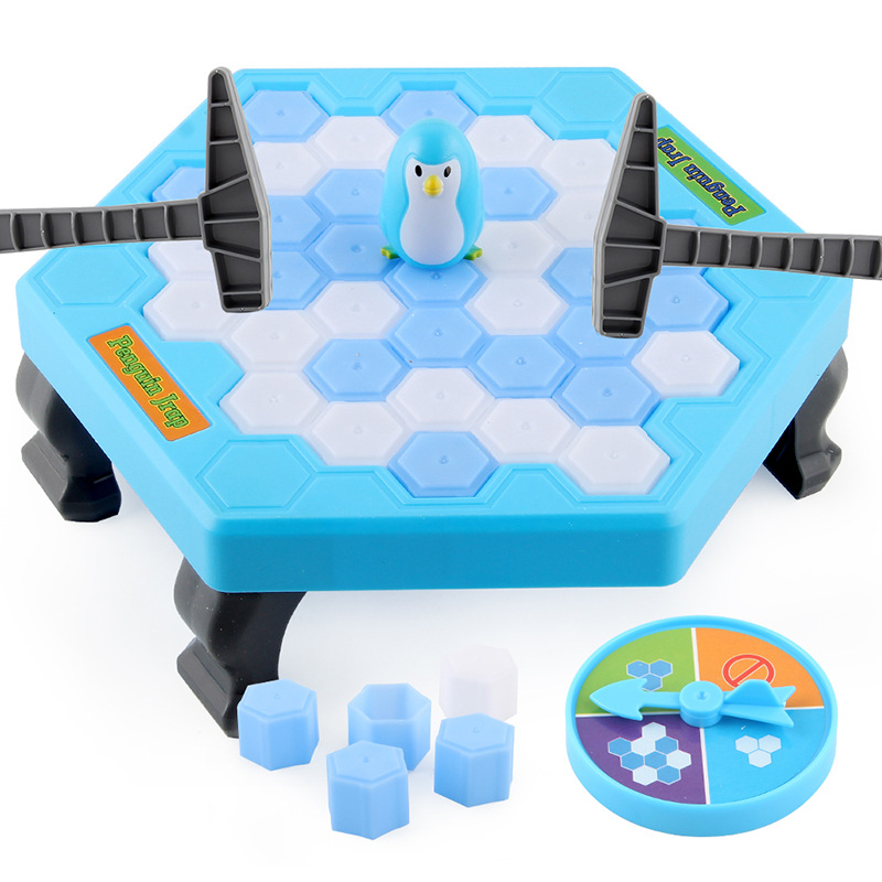 Knock Ice Cube to Save Little Penguin Ice Breaking Logic Toy TikTok Children Smash Puzzle Thinking Training Parent-Child Game