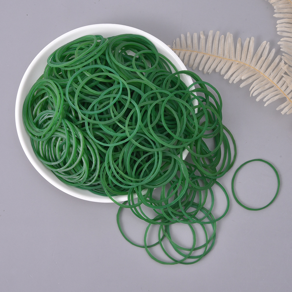 绿色橡皮筋38mm 高弹力一次性强拉伸皮筋绿色橡皮圈牛皮筋工业用