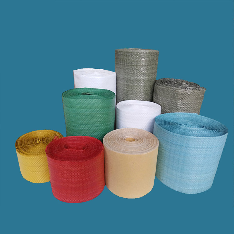 塑料编织袋 缠绕带 农用蛇皮袋编织布卷 手包厚编制条包装布