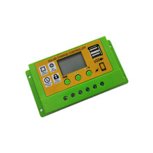 绿橙款10A 20A 30A 12V24V太阳能控制器液晶PWM太阳能充电控制器