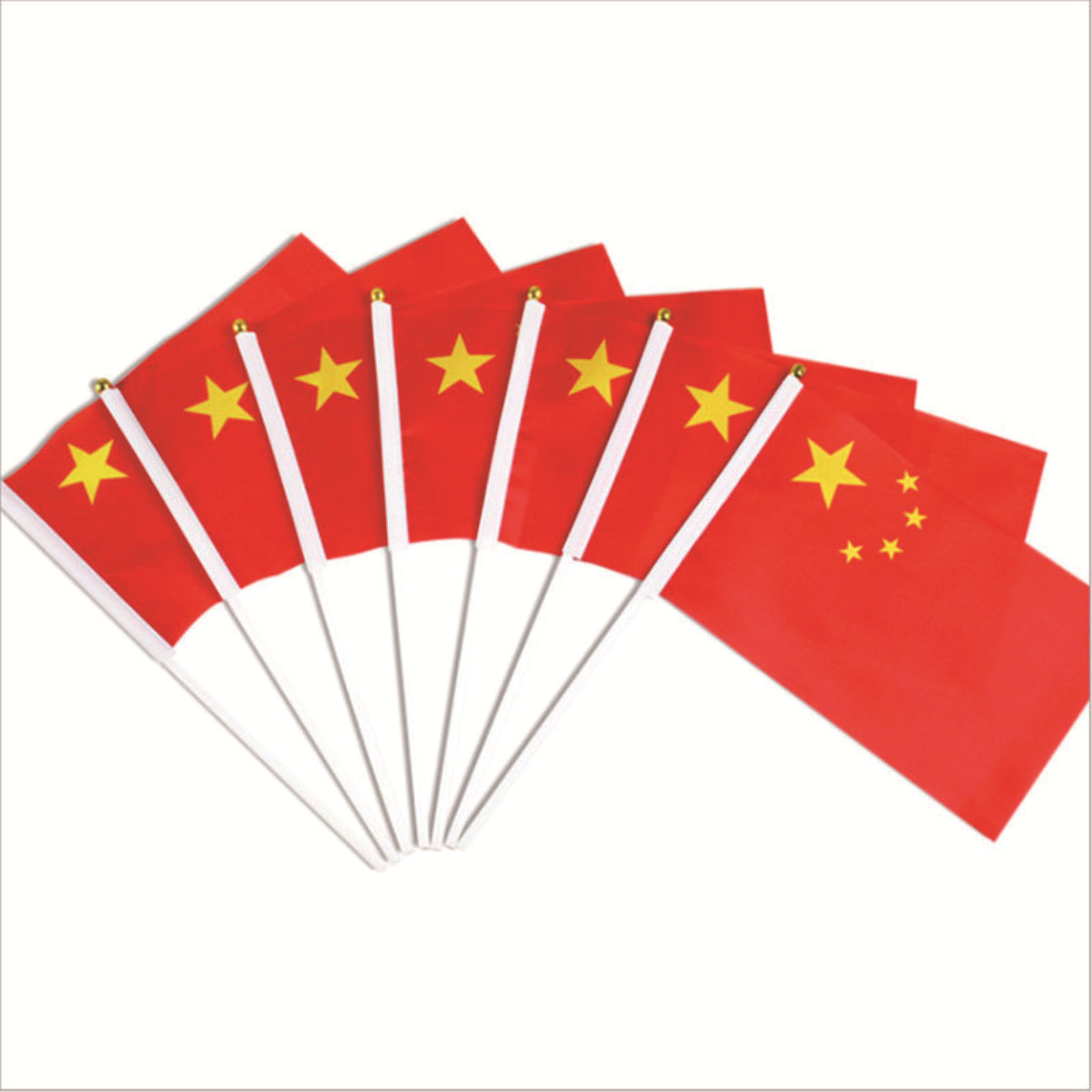 【旗帜厂家】7号20*30中国小国旗小党旗国庆手摇旗手挥五星小红旗