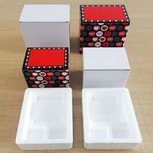 大小白盒打小彩盒泡沫珍珠棉保护盒彩色礼盒标配马克杯包装