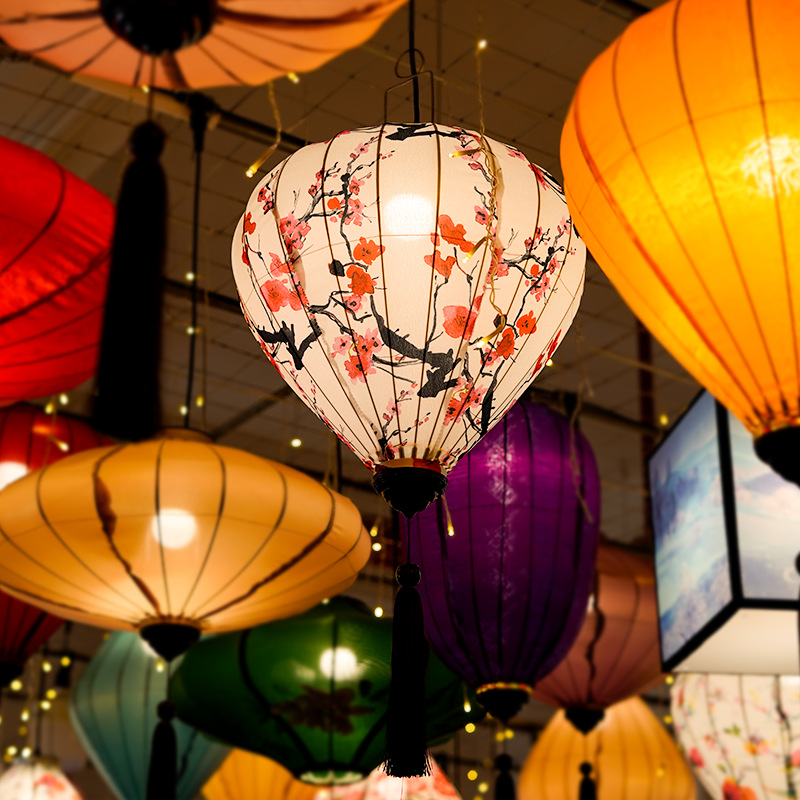 网红灯笼异形古风灯笼装饰中国风小镇打卡户外防水发光大型灯笼展