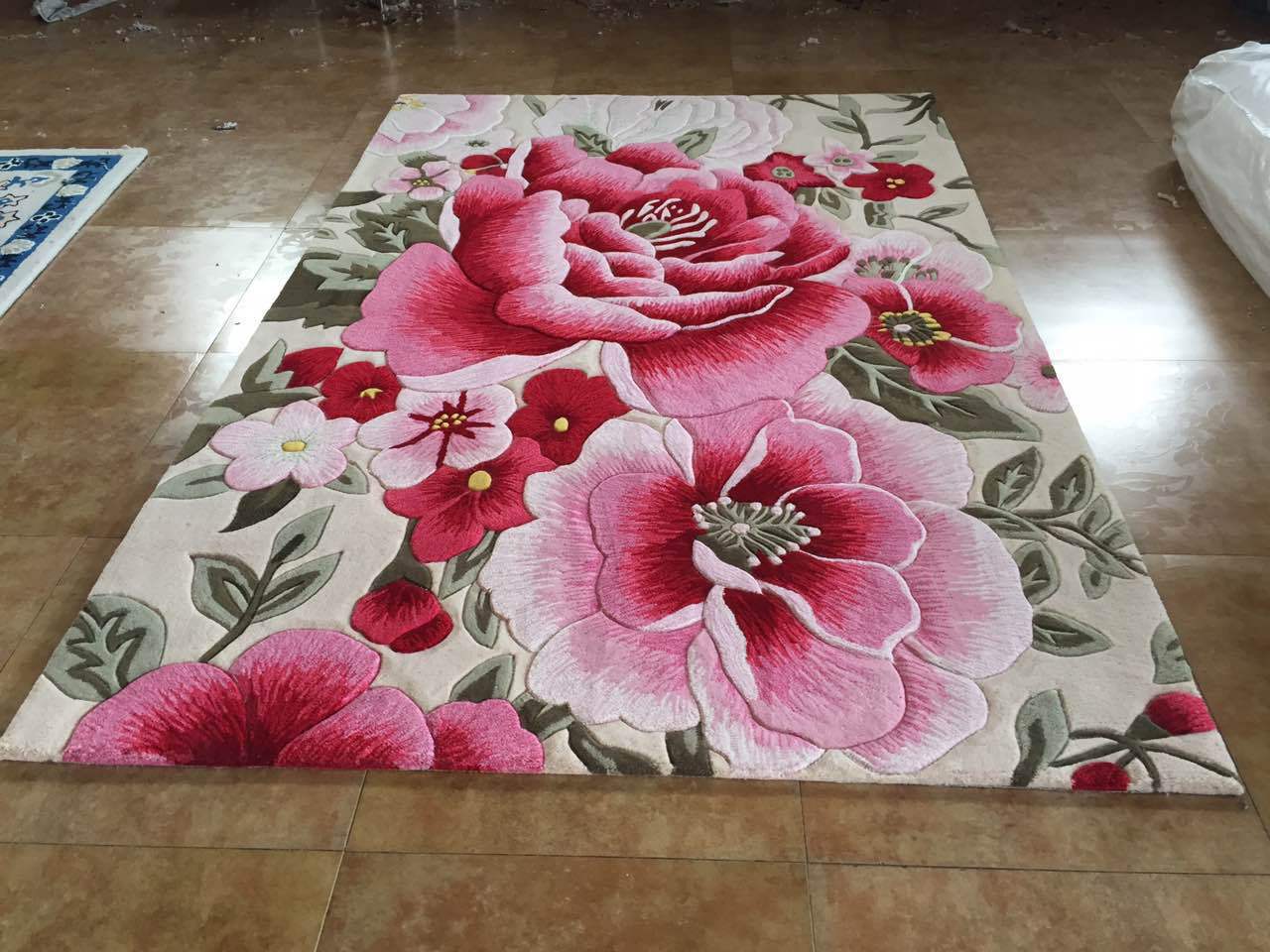 手工山花地毯