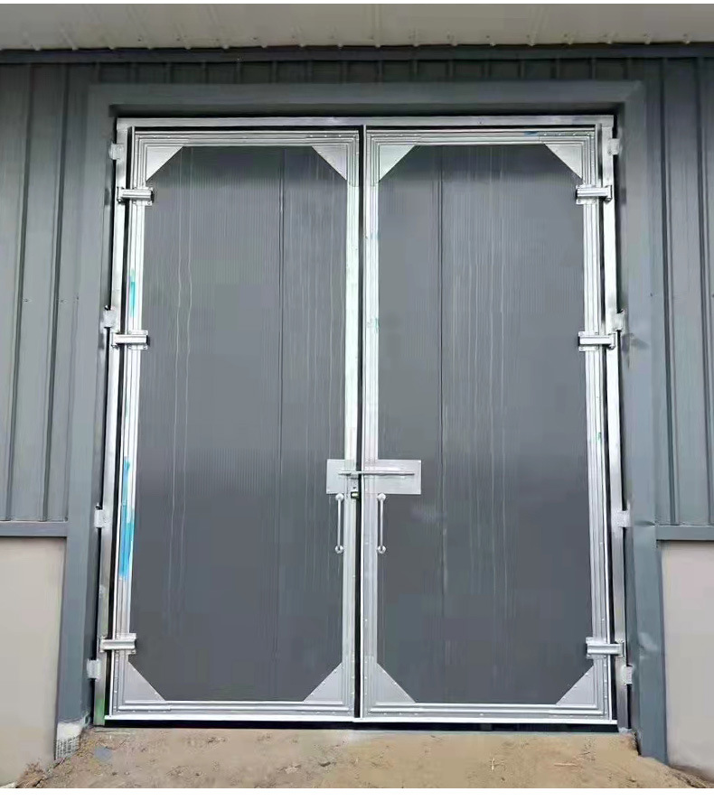 加工定制工业保温平开门单双开平开门手动电动平开门铝合金平开门