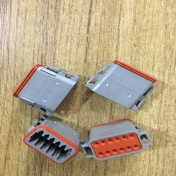 原装deutsch德驰dt06-12sa连接器护套dt06-12sa汽车线束接插件