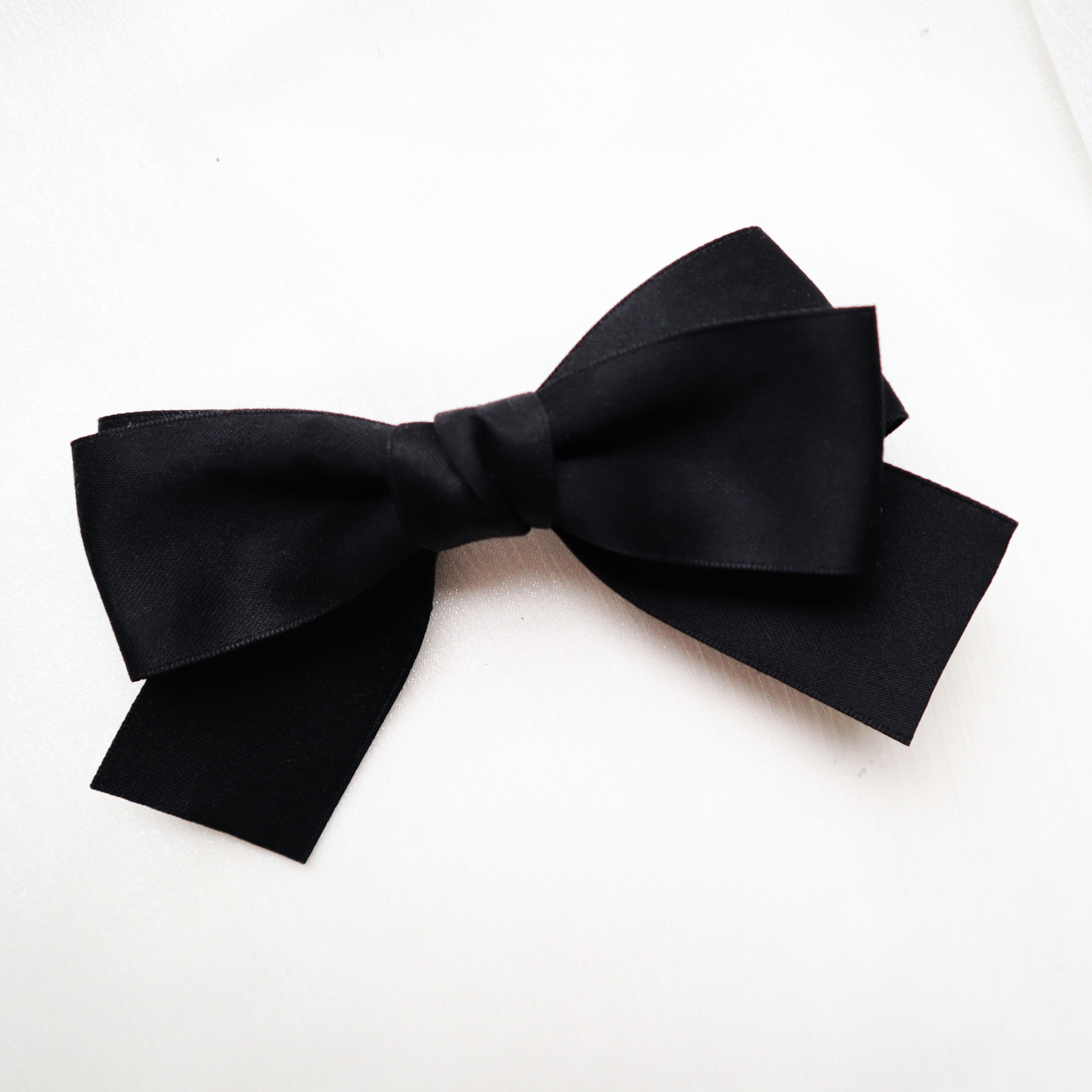 2021新款韩版发饰蕾丝蝴蝶结发夹小香风黑色鸭嘴夹边夹头饰批发