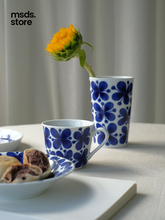 瑞典Rorstrand蓝色经典蝴蝶咖啡茶杯碟马克杯盘子碗陶瓷复古餐具
