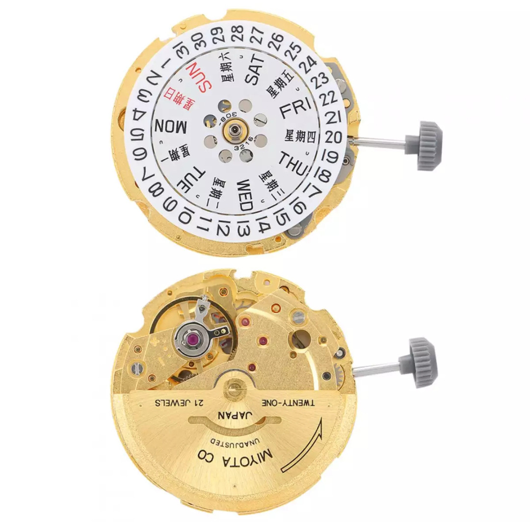 机械表机芯 8200金色双日历机芯 国产8200金机 8200国产机芯金色