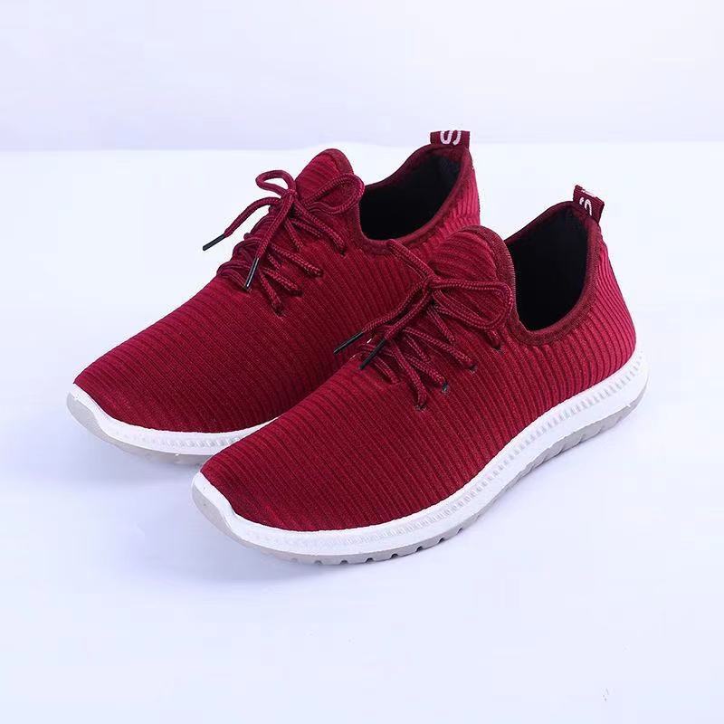 Shoes Slip-on Men's and Women's Wear-Resistant Spring and Autumn Shoes in Stock Walking Middle-Aged and Elderly Non-Slip Same Style Walking Cotton-Padded Shoes