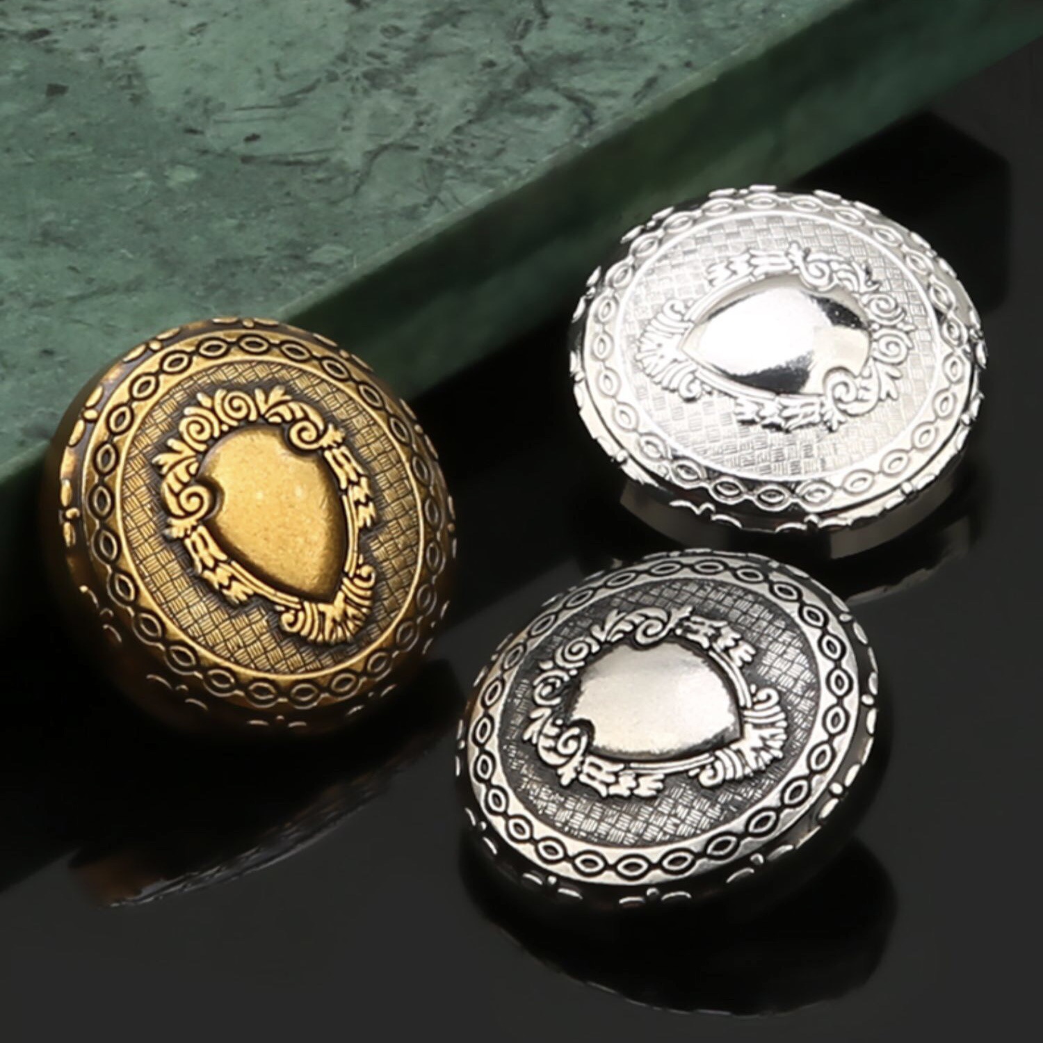 纽扣专卖金色金属纽扣复古金属海锚大衣风衣外套西装金属钮扣-报价