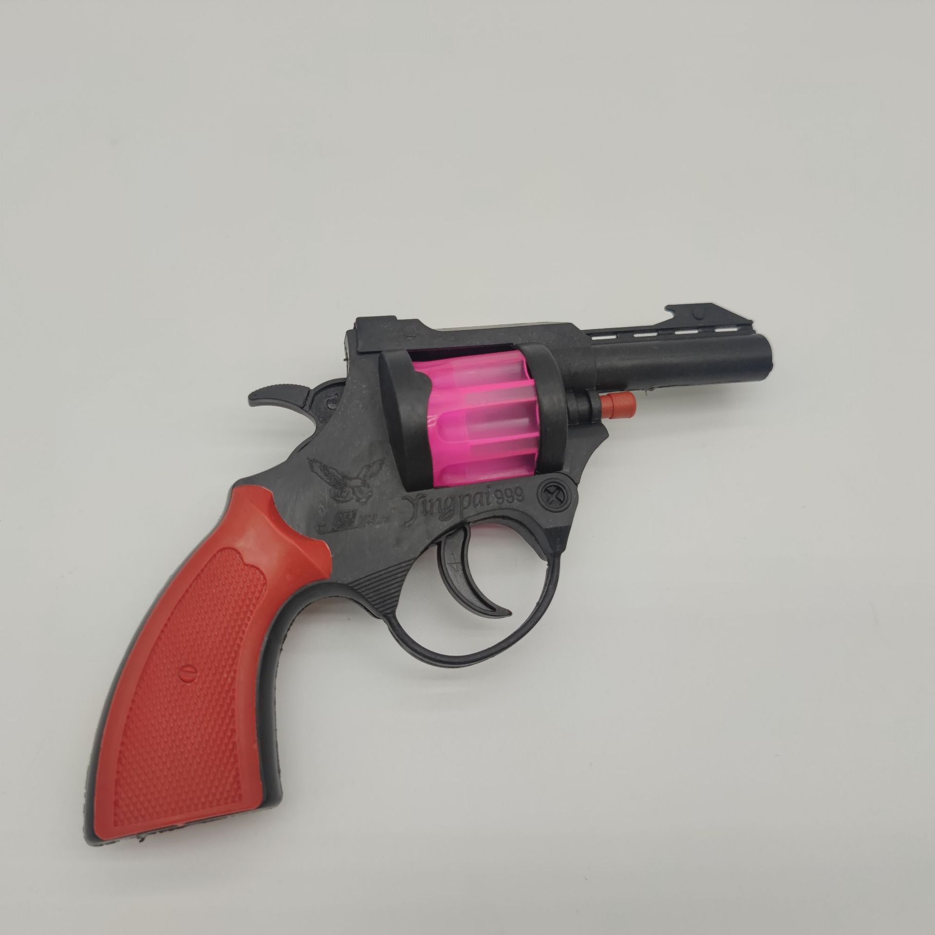 塑料玩具枪怀旧玩具左轮枪空响炮两元店批发货源