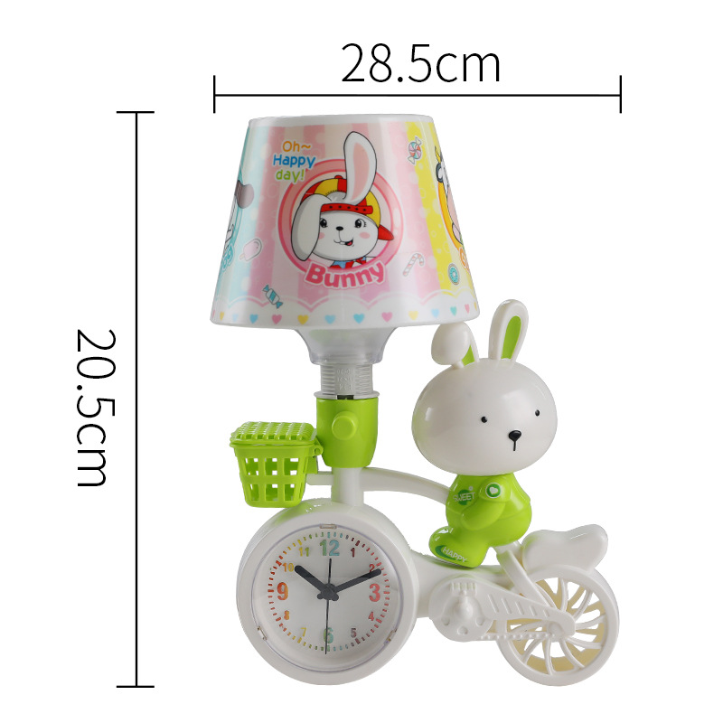 Creative Bicycle Cartoon Led Small Night Lamp Bedroom Bedside Alarm Clock Valentine's Day Company Gift