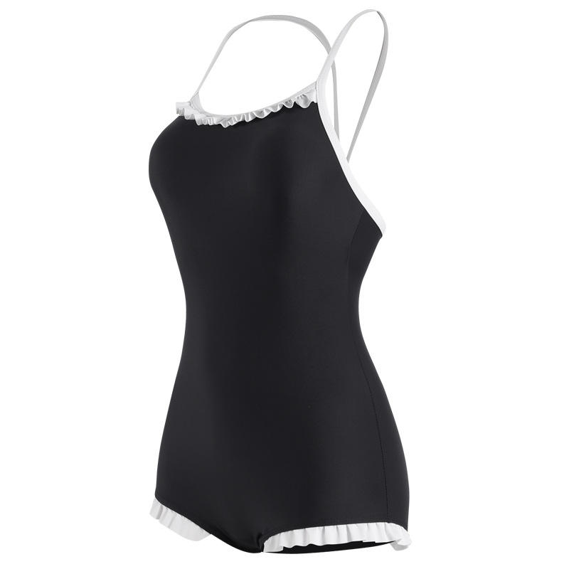 英发女士三角连体泳衣 可参加竞赛泳衣 鱼鳞纹布泳衣带去水线y921