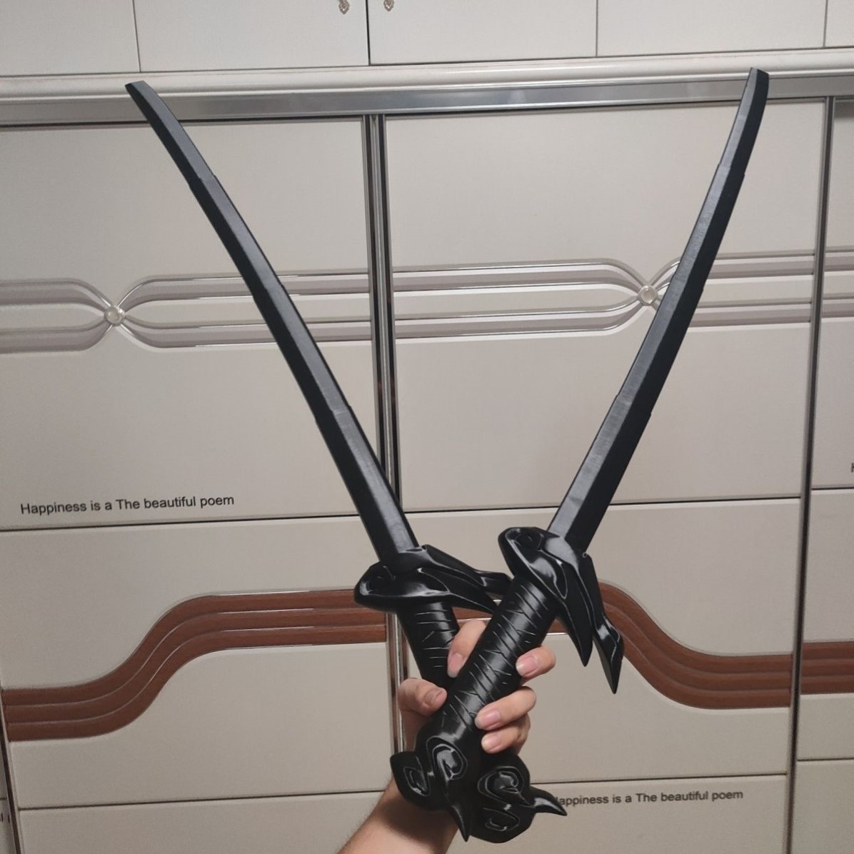 3d打印疾风之刃伸缩剑亚索剑豪无鞘之剑模型cos发光武士刀剑玩具