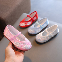 新中式女童绣花鞋老北京传统手工布鞋宝宝马面裙童鞋儿童汉服鞋