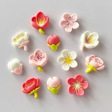 小清新田园花朵冰箱贴桃花磁贴创意白板卡通磁性贴固定照片留言板