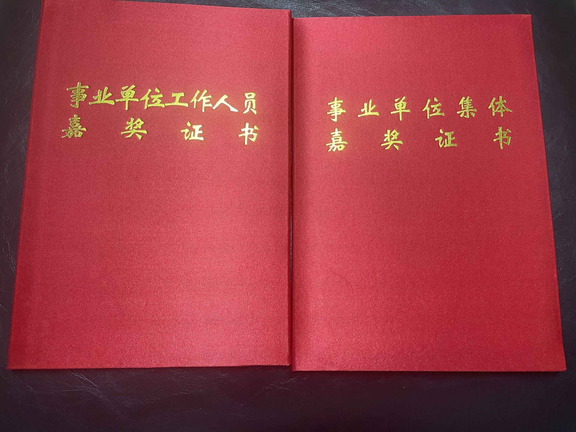 烫金事业单位集体嘉奖证书 工作人员嘉奖证书 企业证书个人先进