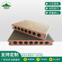 厂家批发塑木地板 木塑复合材料走廊栈道户外地板 园林塑木板装饰
