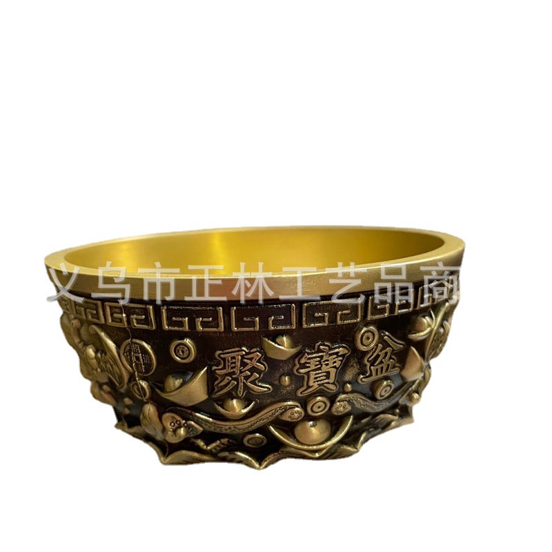 Brass Decoration Home Office Copper Basin Creative Crafts Decoration Housewarming Decoration Gift