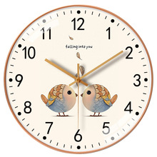【8英寸20cm】家用客厅挂钟简约静音时钟创意钟表免打孔时钟批发