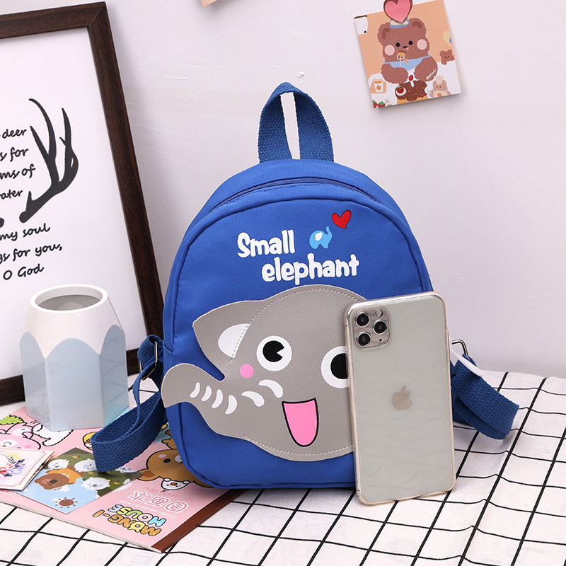 2022 New Cute Children's Bag Boys and Girls Baby Schoolbag Small Elephant Western Style Backpack Kindergarten Preschool