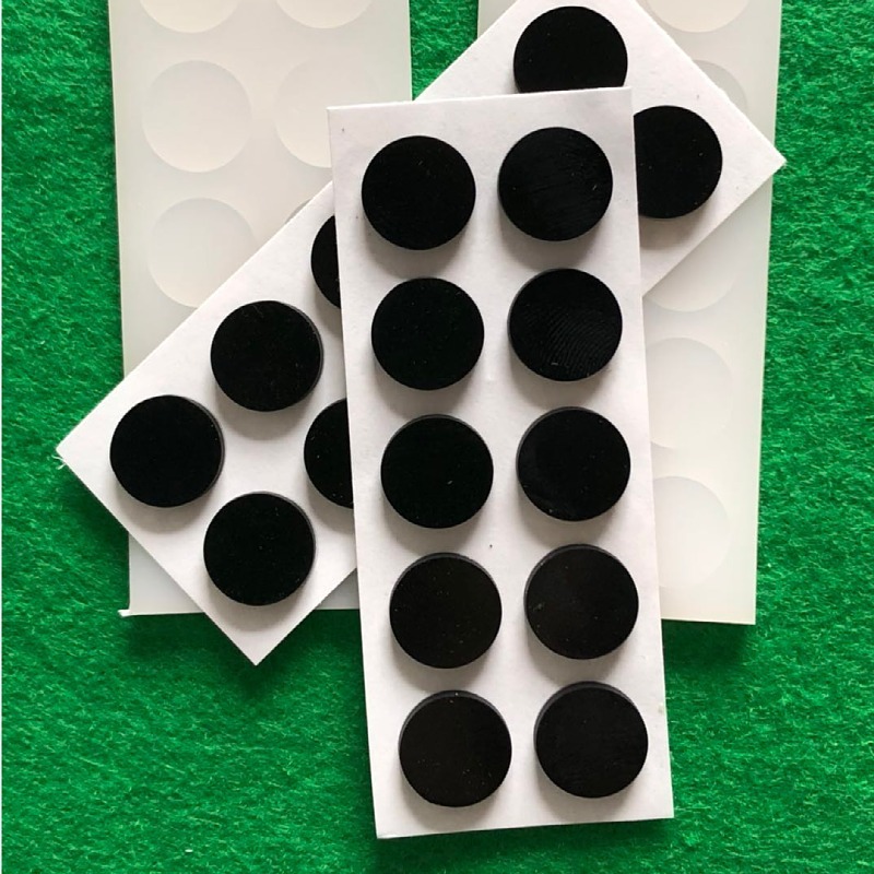 电器空气炸锅硅胶垫防滑 防震耐磨耐压网格硅橡胶脚垫圆形12胶贴