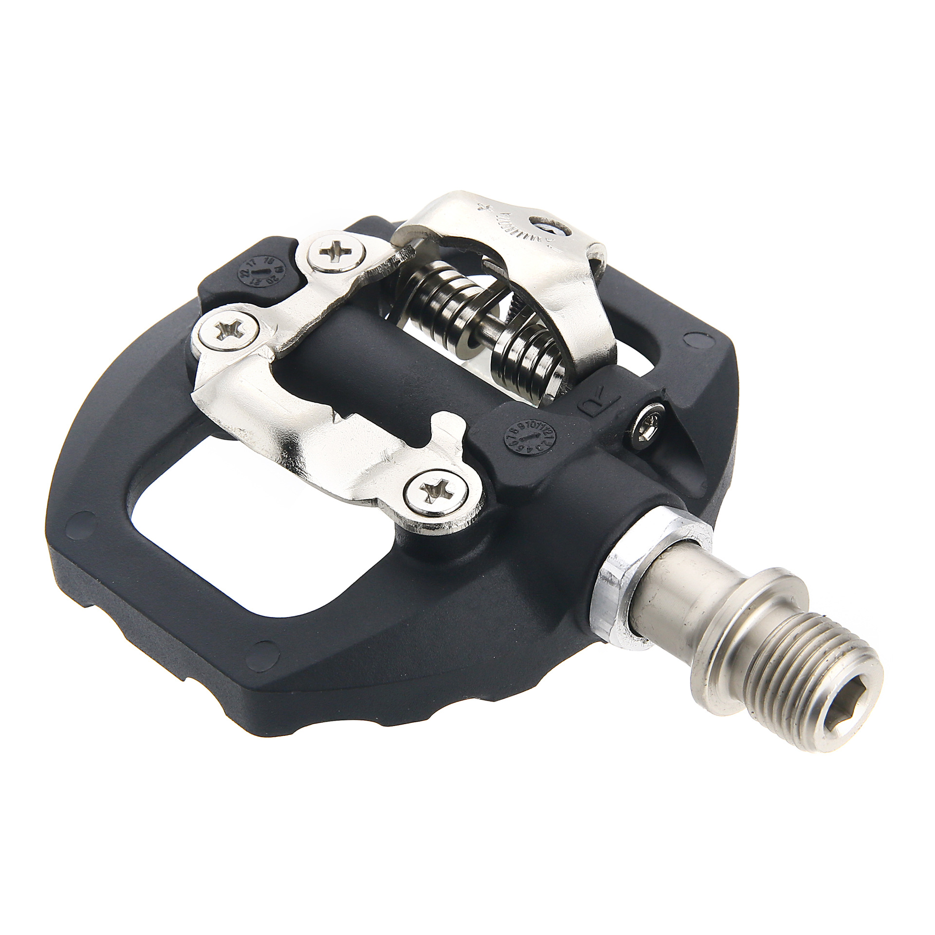 公路山地自行车锁踏 两用自锁脚踏板脚蹬 兼容shimano spd锁片鞋