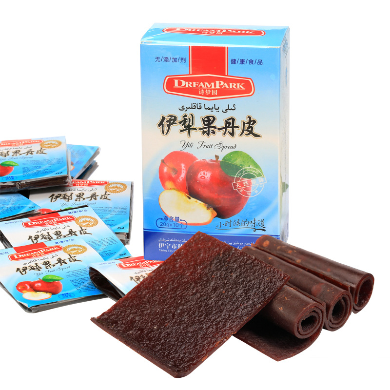 伊犁果丹皮小时候老式酸甜硬干大片杏子苹果儿童零食新疆