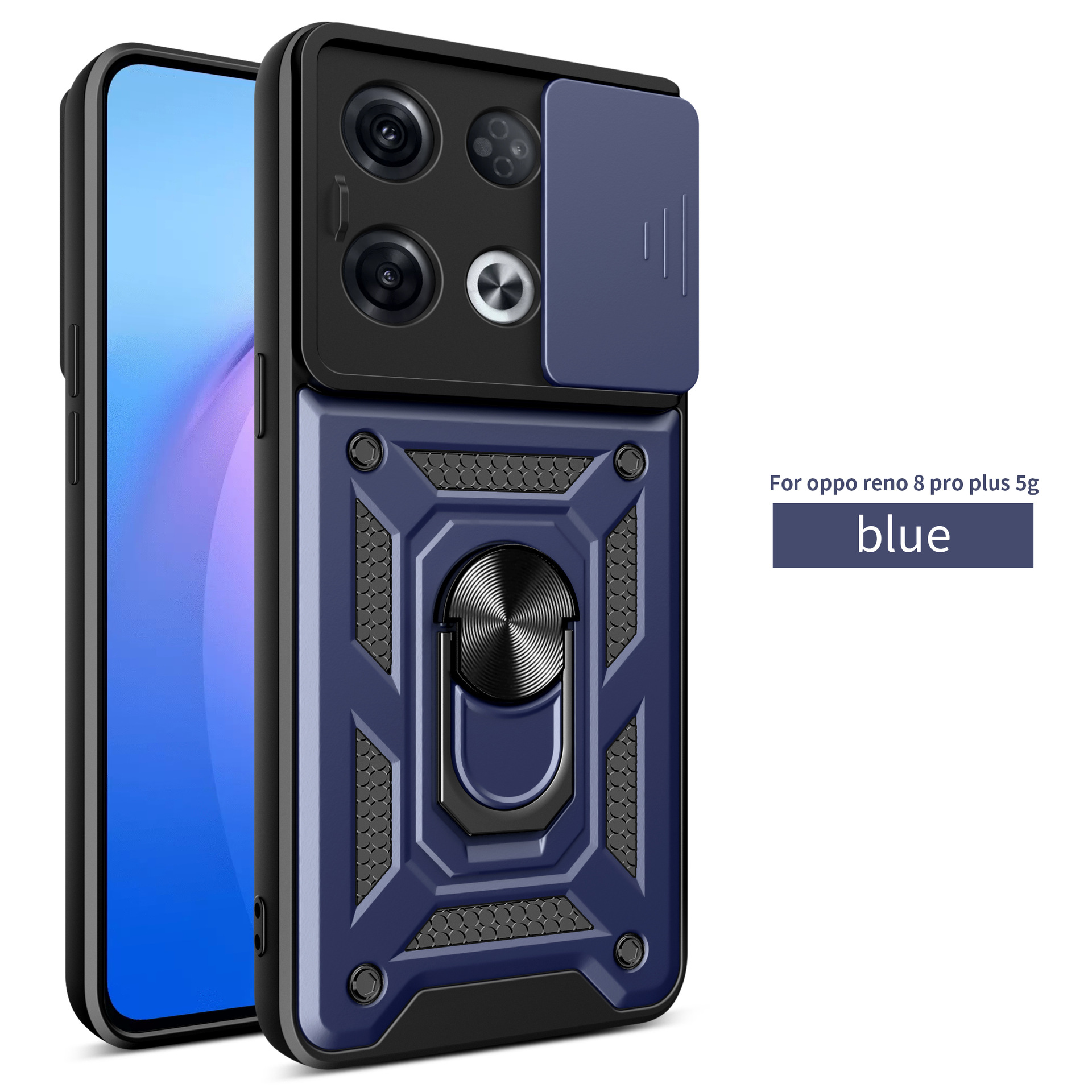 军工防摔适用oppo reno8pro手机壳a58车载磁吸指环防摔realmec21y
