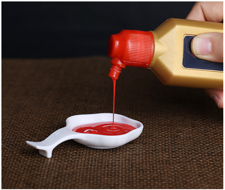 朱砂墨朱砂液天然红墨水学生对联书法天然正品朱砂调制红墨水