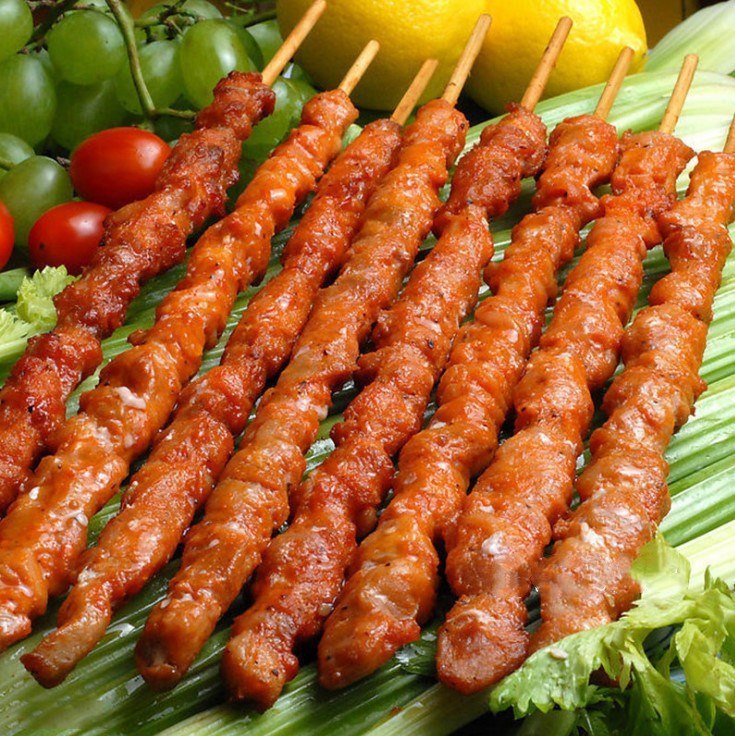 品味冠澳洲大串鸡肉串油炸烧烤串半成品冷冻商用鸡肉串20串