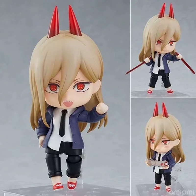 q版粘土人 1580# 帕瓦 恶魔人 电锯人 七兵卫 可动换脸 盒装手办