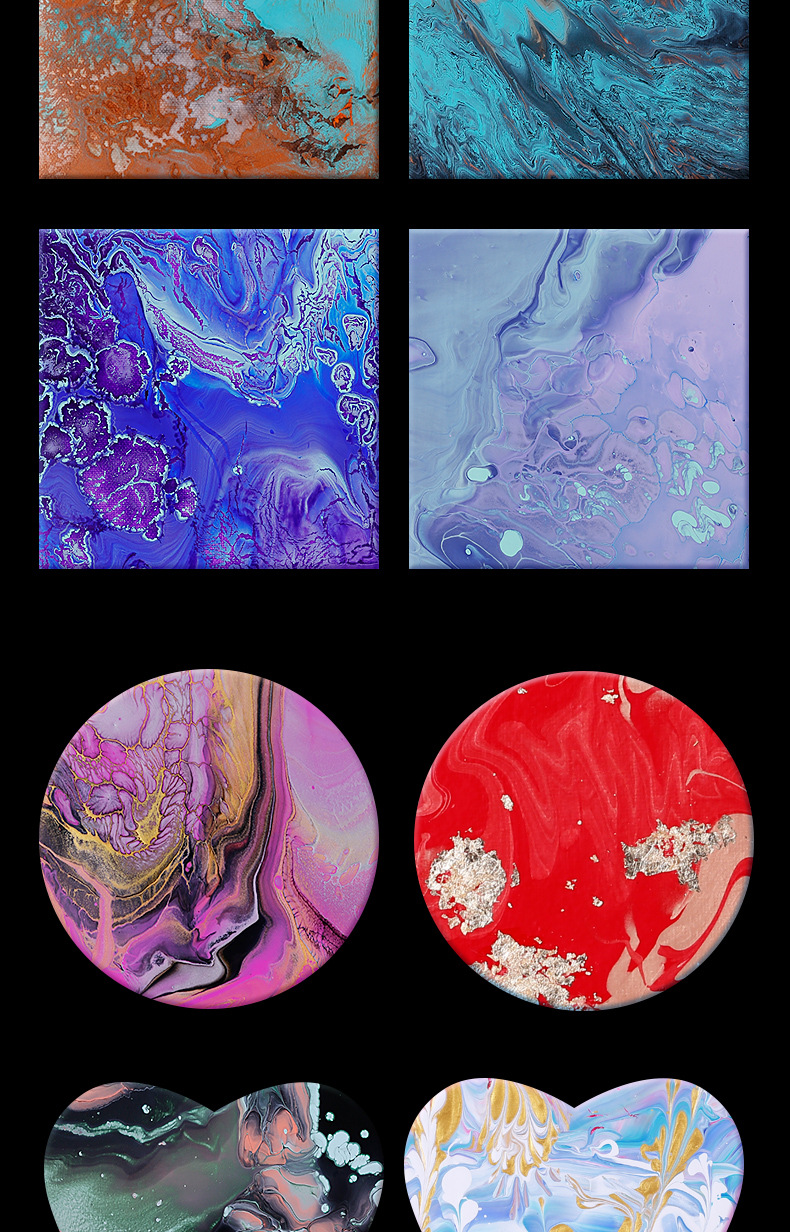 蒙玛特流体画颜料1l大桶装流动丙烯创作细胞暴力熊流体画流体丙烯