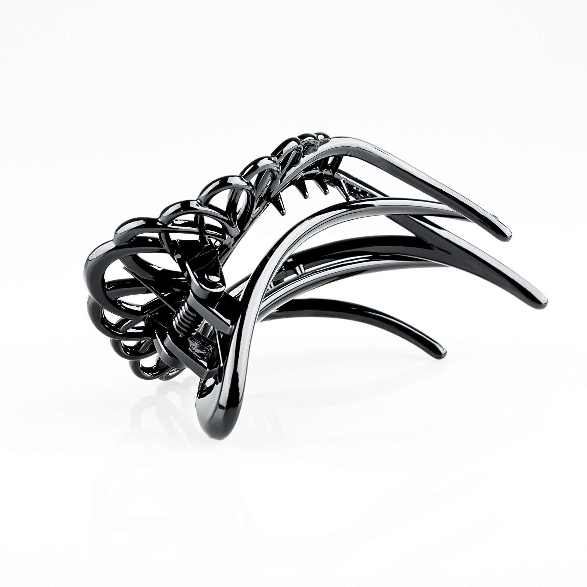 亚马逊国风镂空中号鸭嘴夹简约纯色洗澡燕子夹后脑勺防滑盘发夹