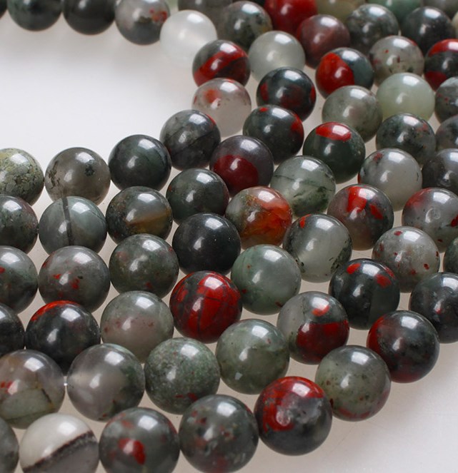 圆珠非洲血石散珠 diy饰品配件串珠半成品手链项链制作j647-阿里巴巴