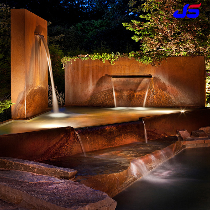 q235nh锈蚀耐候钢板耐候水箱景观锈蚀循环山水箱体室外流水耐候