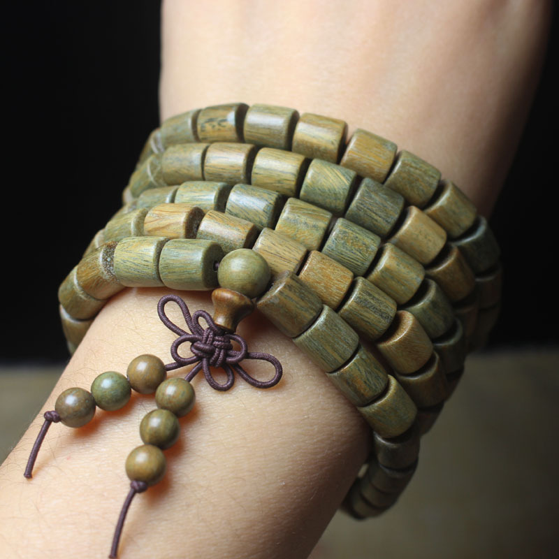 阿根廷绿檀8mm桶珠带清香 男女款礼品佛珠念珠手串手链批发