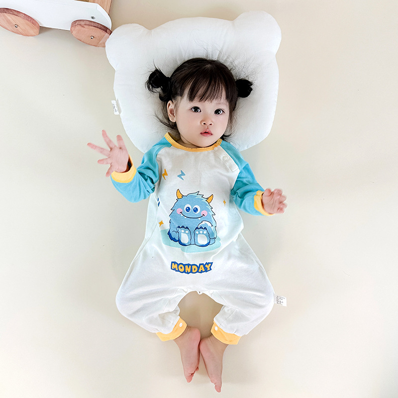 Baby Cartoon Jumpsuit Autumn Baby Cotton Wukong Cute Shape Clothes Long Sleeve Newborn Autumn Romper Baby Clothes