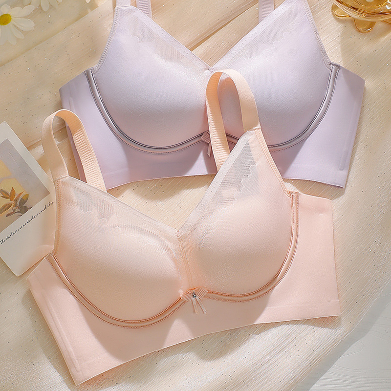 内垫约2厘米左右a b通杯【2厘米中厚杯】2024春夏新款 无钢圈聚拢文胸