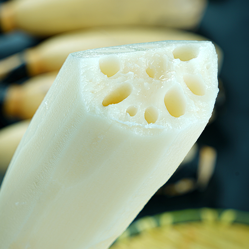 现挖九孔脆藕嫩藕尖洪湖莲藕新鲜现挖脆嫩湖北莲藕尖莲藕片5斤